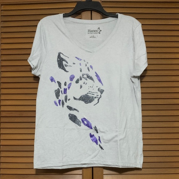 Hanes Tops - Hanes Comfort Cheetah Abstract T-shirt Large L